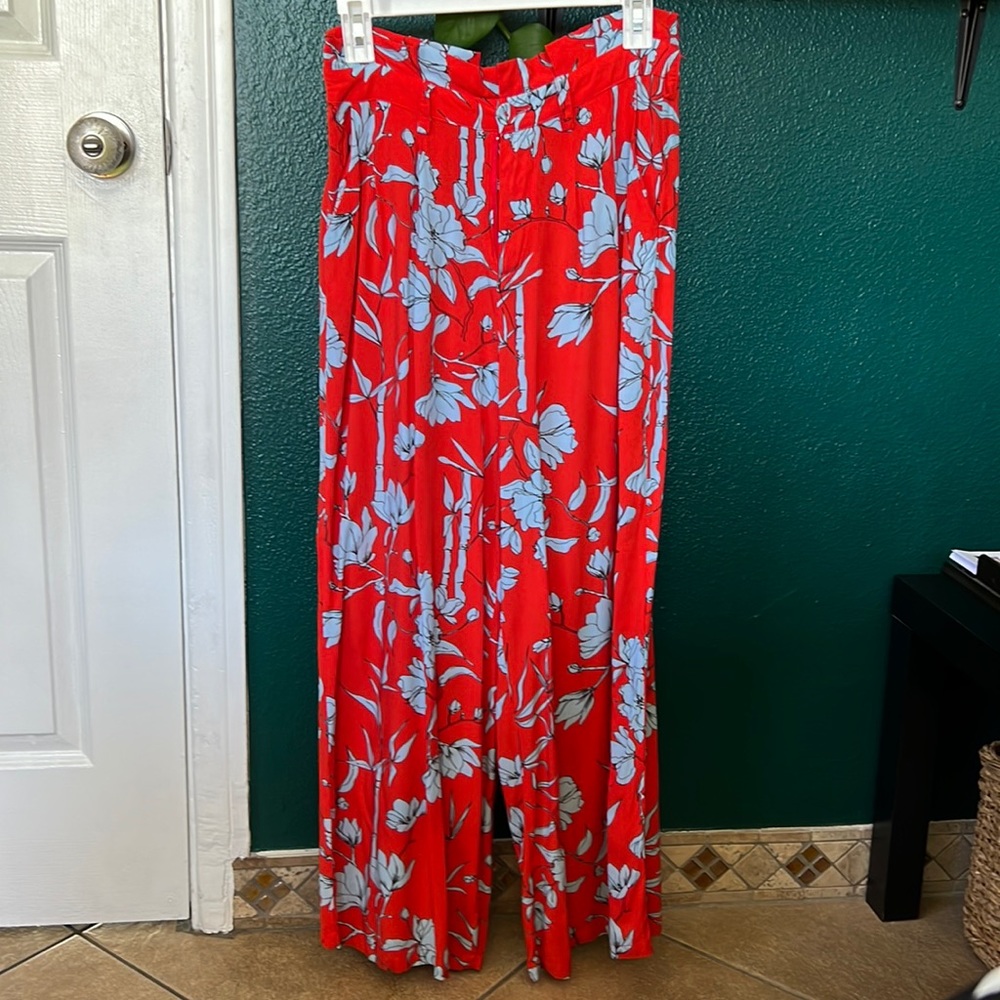 Floral Wide Leg Pants